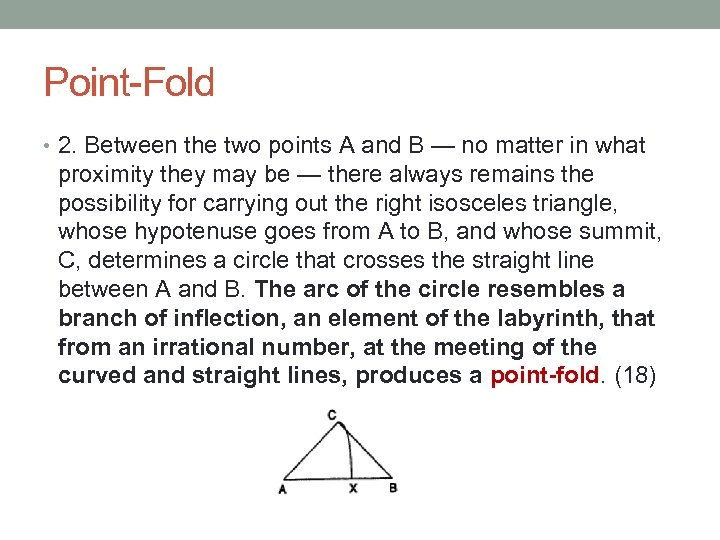 Point-Fold • 2. Between the two points A and B — no matter in