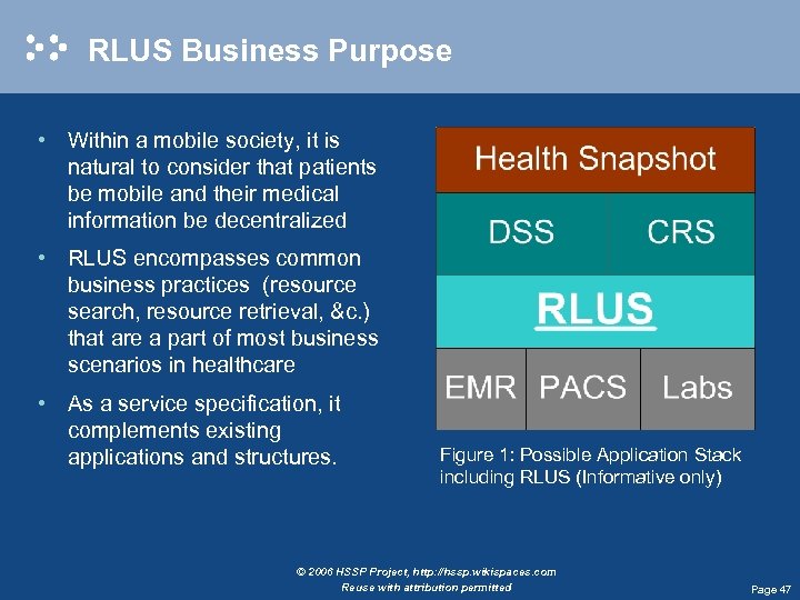 RLUS Business Purpose • Within a mobile society, it is natural to consider that