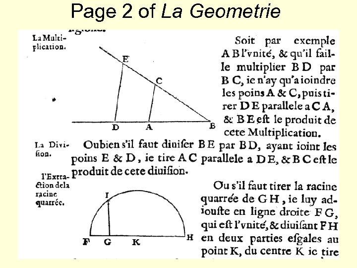 Page 2 of La Geometrie 