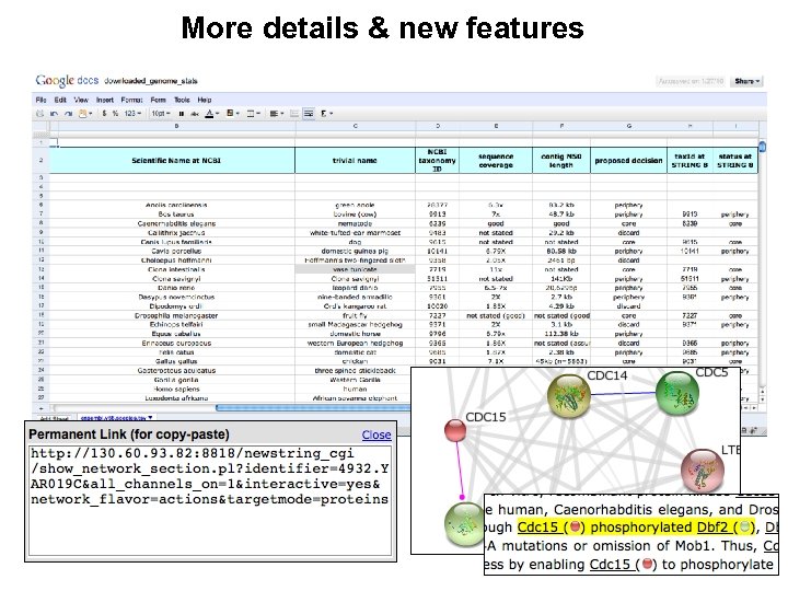 The STRING Database What it does and how