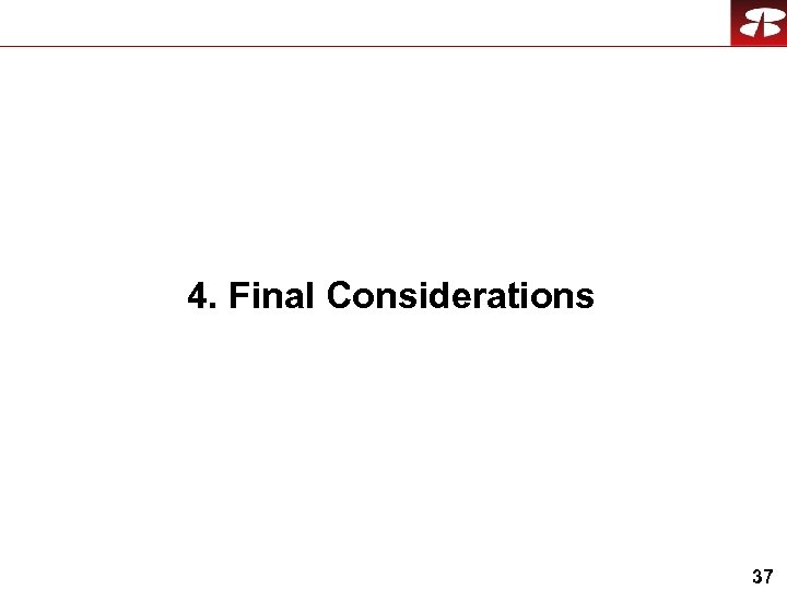 4. Final Considerations 37 