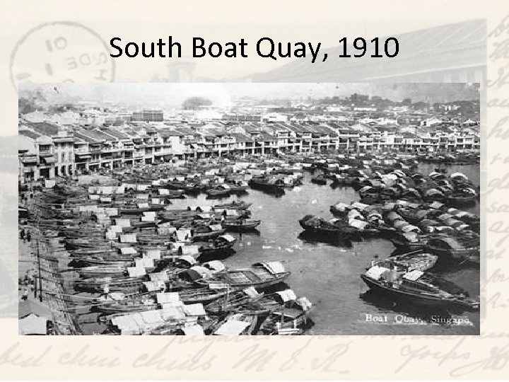 South Boat Quay, 1910 