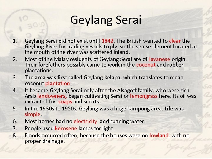 Geylang Serai 1. 2. 3. 4. 5. 6. 7. 8. Geylang Serai did not