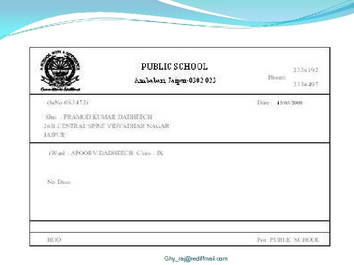 Ghy_raj@rediffmail. com 