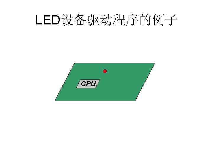 LED设备驱动程序的例子 CPU 