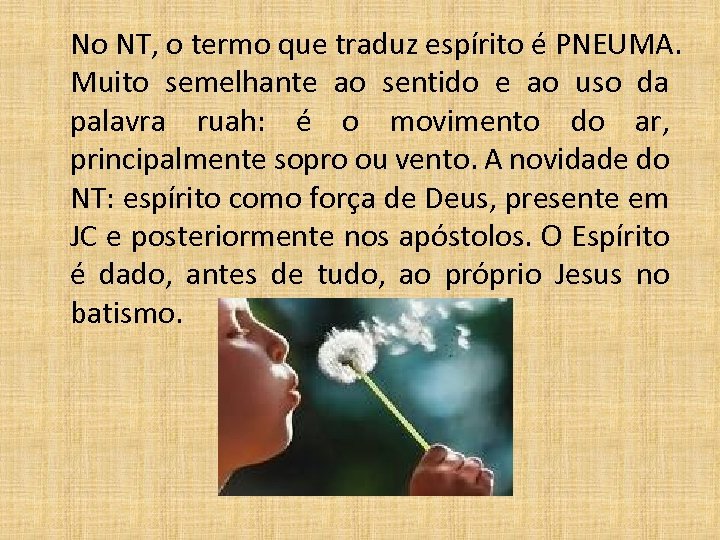 No NT, o termo que traduz espírito é PNEUMA. Muito semelhante ao sentido e