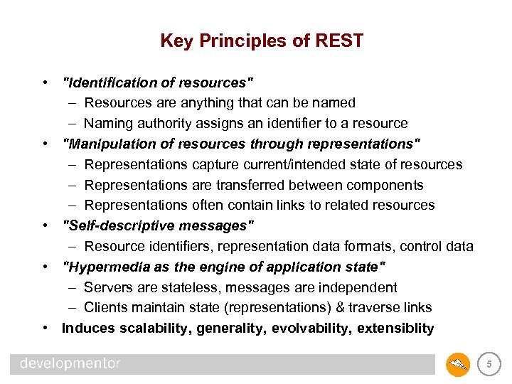 Key Principles of REST • 