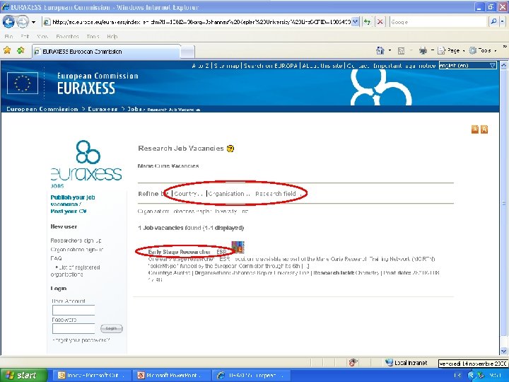 FP 6 and FP 7 vacancies 35 