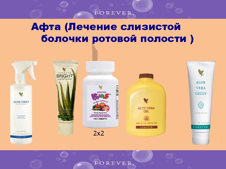 Афта (Лечение слизистой болочки ротовой полости ) 2 x 2 