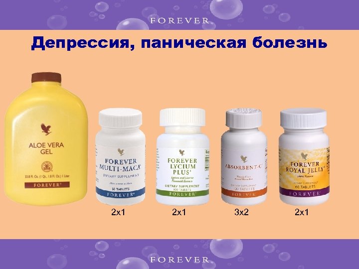 Депрессия, паническая болезнь 2 x 1 3 x 2 2 x 1 