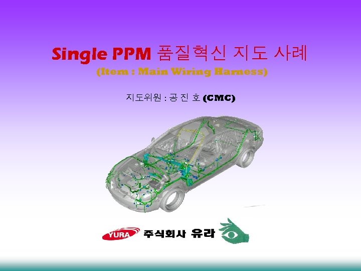 Single PPM 품질혁신 지도 사례 (Item : Main Wiring Harness) 지도위원 : 공 진
