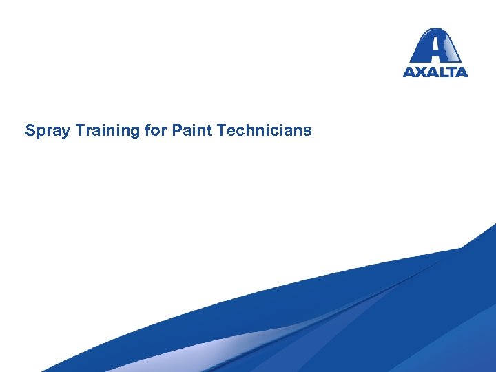 Spray Training for Paint Technicians 