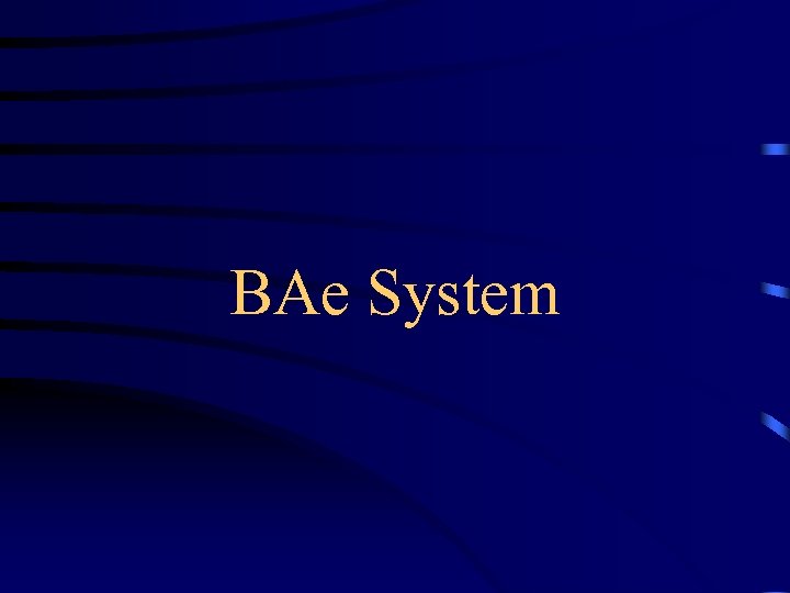 BAe System 
