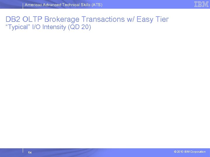 Americas Advanced Technical Skills (ATS) DB 2 OLTP Brokerage Transactions w/ Easy Tier “Typical”