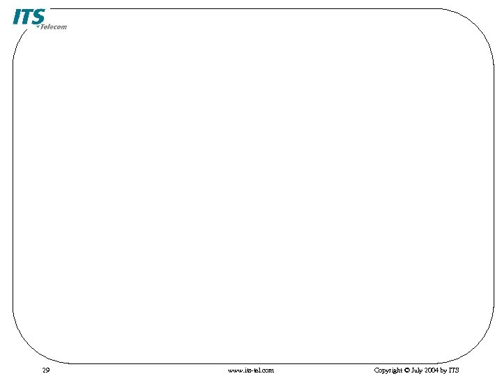 29 www. its-tel. com Copyright © July 2004 by ITS 