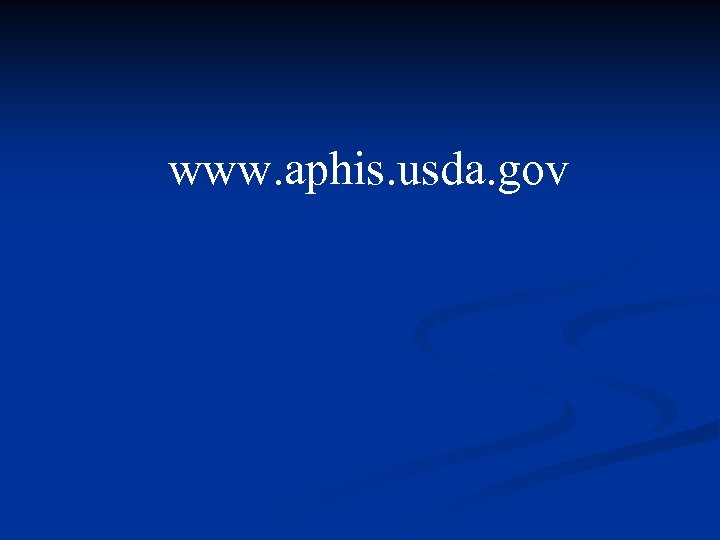 www. aphis. usda. gov 