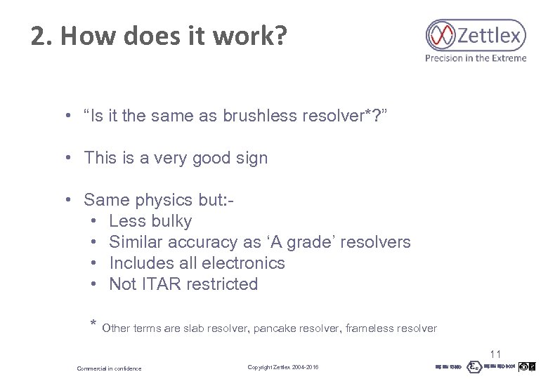 2. How does it work? • “Is it the same as brushless resolver*? ”