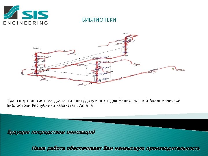 БИБЛИОТЕКИ Транспортная система доставки книг/документов для Национальной Академической Библиотеки Республики Казахстан, Астана Будущее посредством