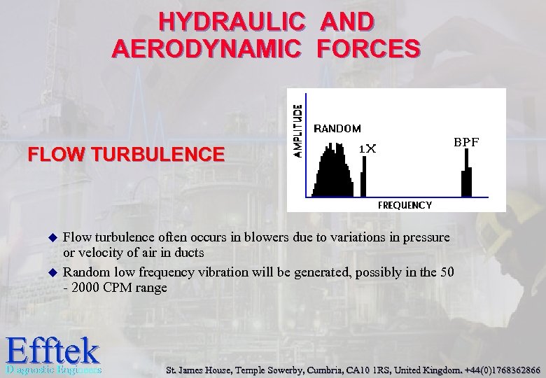 HYDRAULIC AND AERODYNAMIC FORCES FLOW TURBULENCE u u Flow turbulence often occurs in blowers