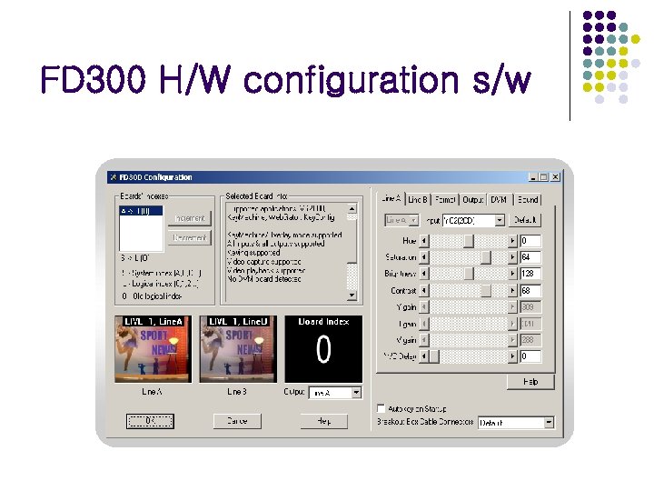 FD 300 H/W configuration s/w 