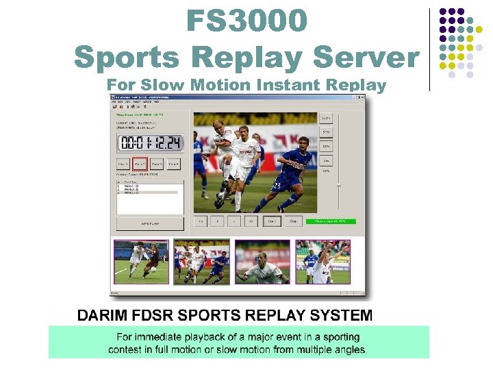 FS 3000 Sports Replay Server For Slow Motion Instant Replay 