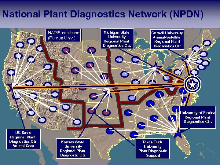 USDA: National Plant Diagnostics Network (NPDN) Network NAPIS database (Purdue Univ. ) Michigan State