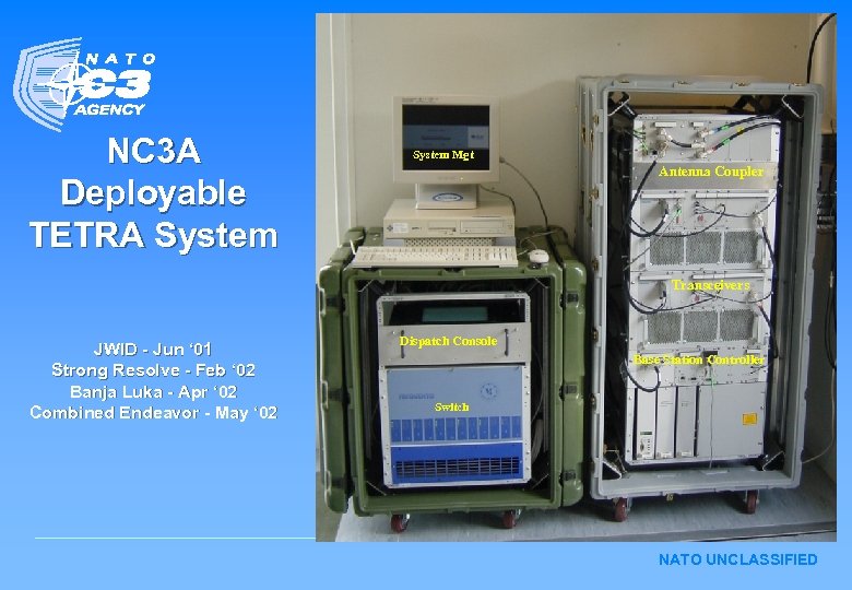 NC 3 A Deployable TETRA System Mgt Antenna Coupler Transceivers JWID - Jun ‘