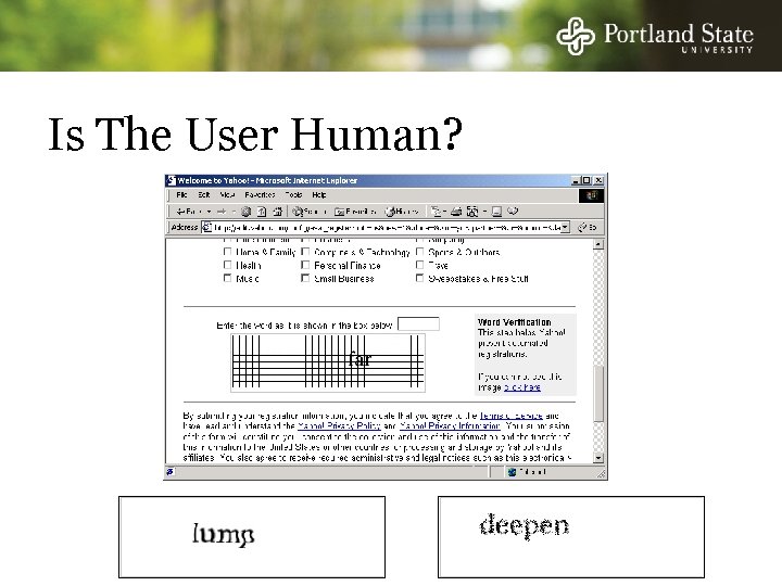 Is The User Human? 