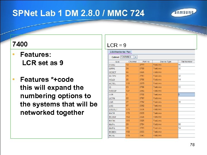 SPNet Lab 1 DM 2. 8. 0 / MMC 724 7400 LCR = 9