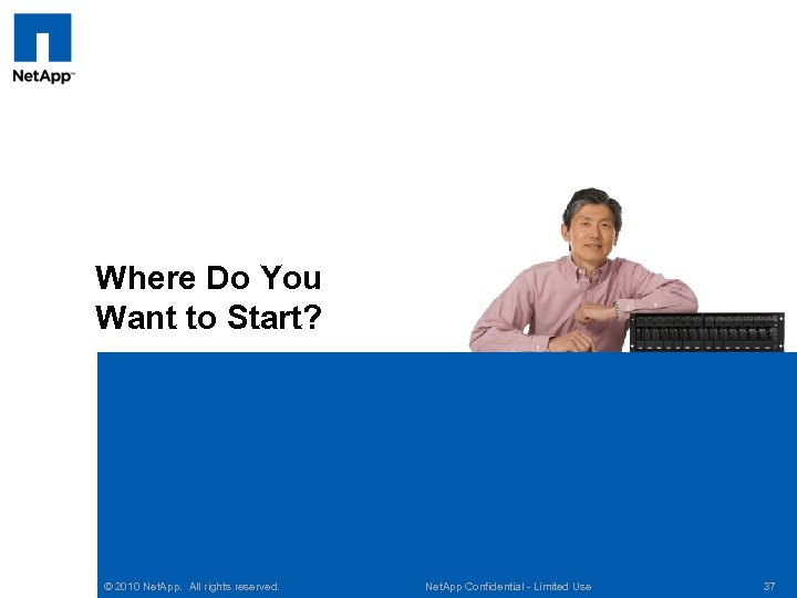 Where Do You Want to Start? © 2010 Net. App. All rights reserved. Net.