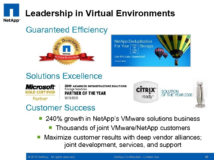 Leadership in Virtual Environments Guaranteed Efficiency Solutions Excellence Customer Success ¡ 240% growth in