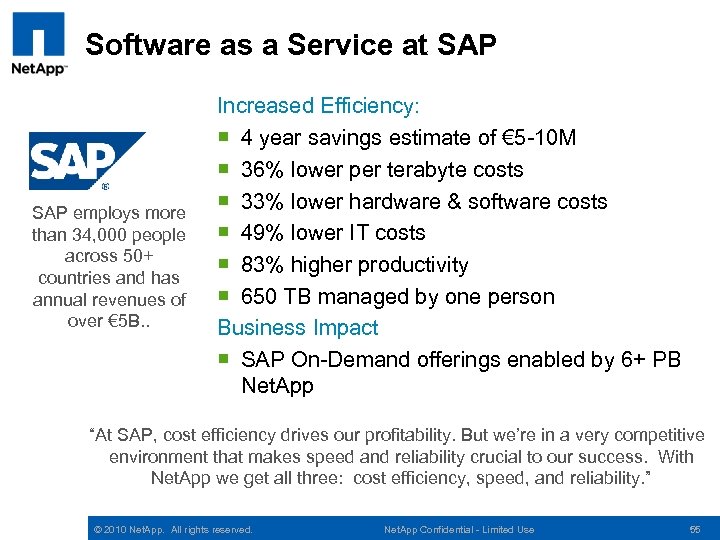 Software as a Service at SAP employs more than 34, 000 people across 50+