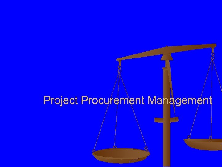 Project Procurement Management 