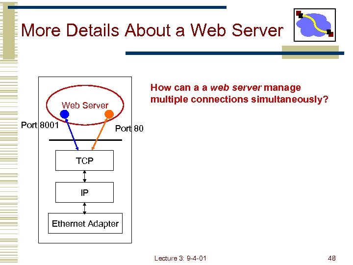 More Details About a Web Server How can a a web server manage multiple