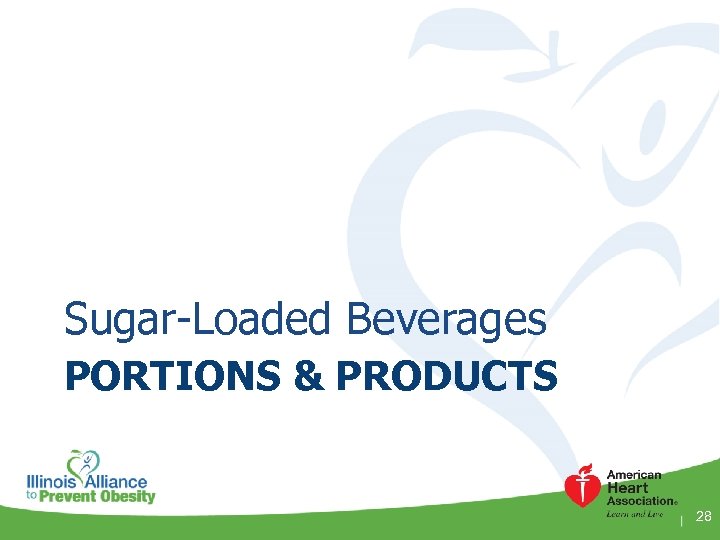 Sugar-Loaded Beverages PORTIONS & PRODUCTS 28 