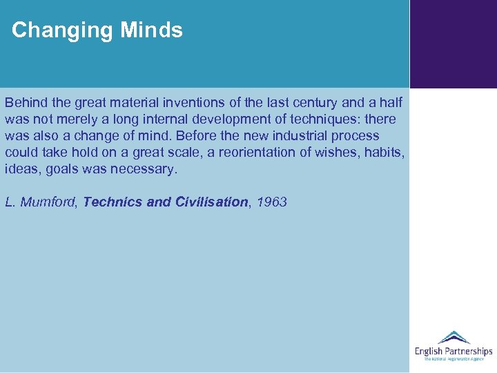 Changing Minds Behind the great material inventions of the last century and a half