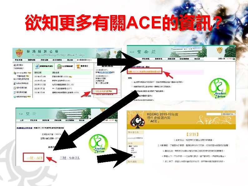 欲知更多有關ACE的資訊? 