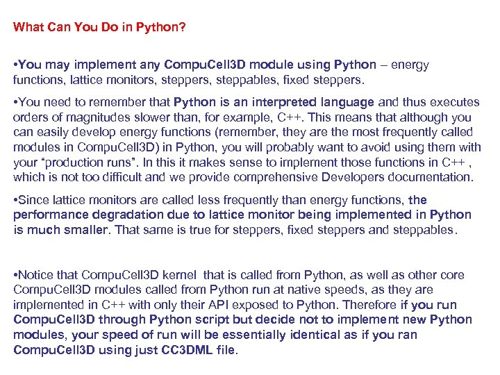 What Can You Do in Python? • You may implement any Compu. Cell 3