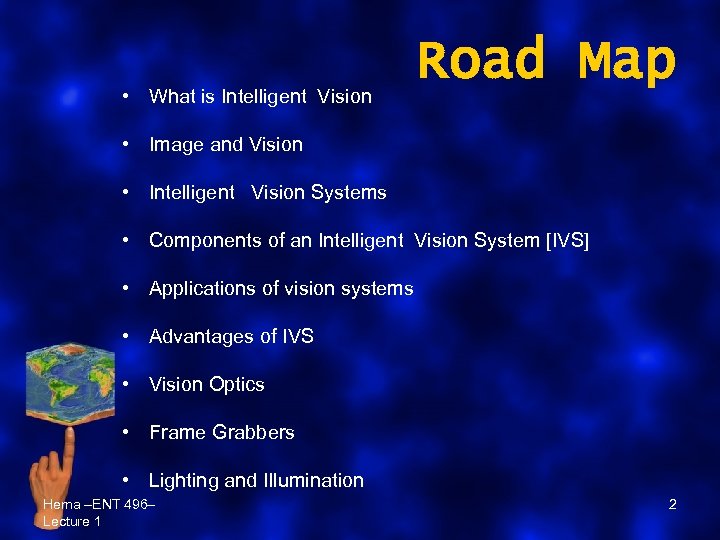  • What is Intelligent Vision Road Map • Image and Vision • Intelligent