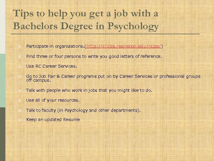 Careers In Psychology Bachelors Degree Is Psychology