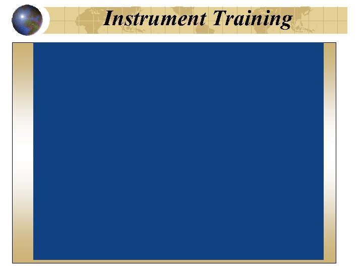 Instrument Training Night Flying 