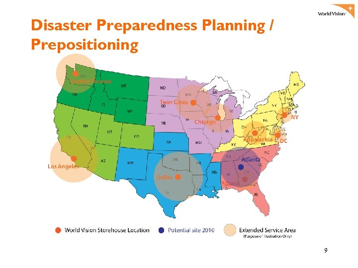 Disaster Preparedness Planning / Prepositioning 9 