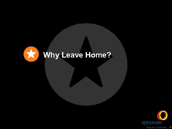 Why Leave Home? 23 