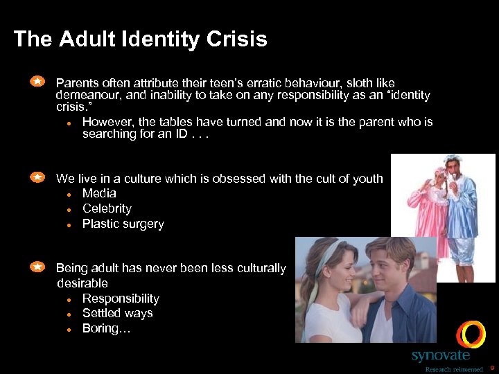 The Adult Identity Crisis Parents often attribute their teen’s erratic behaviour, sloth like demeanour,