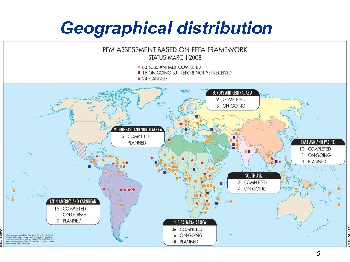 Geographical distribution 5 