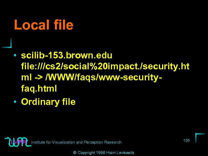Local file • scilib-153. brown. edu file: ///cs 2/social%20 impact. /security. ht ml ->