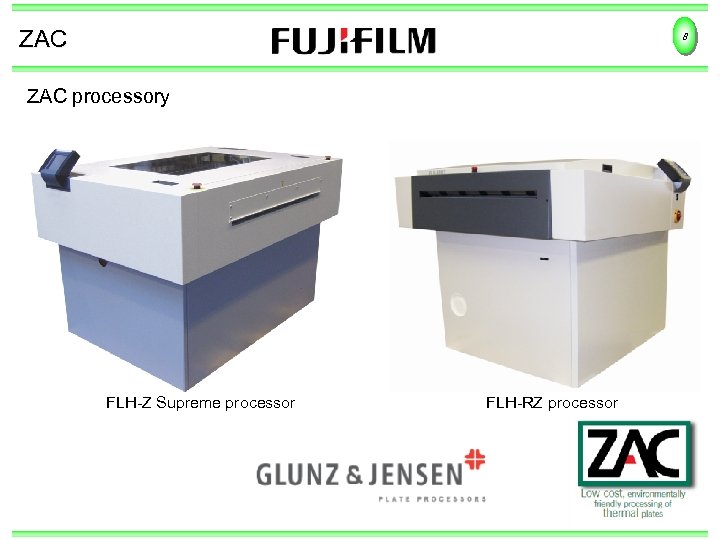 ZAC 8 ZAC processory FLH-Z Supreme processor FLH-RZ processor 