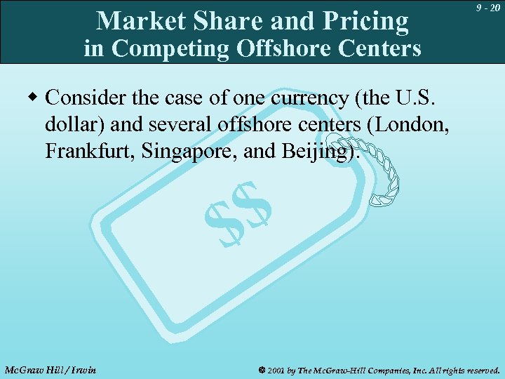 Market Share and Pricing 9 - 20 in Competing Offshore Centers w Consider the