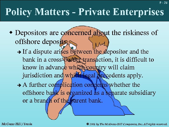 9 - 24 Policy Matters - Private Enterprises w Depositors are concerned about the
