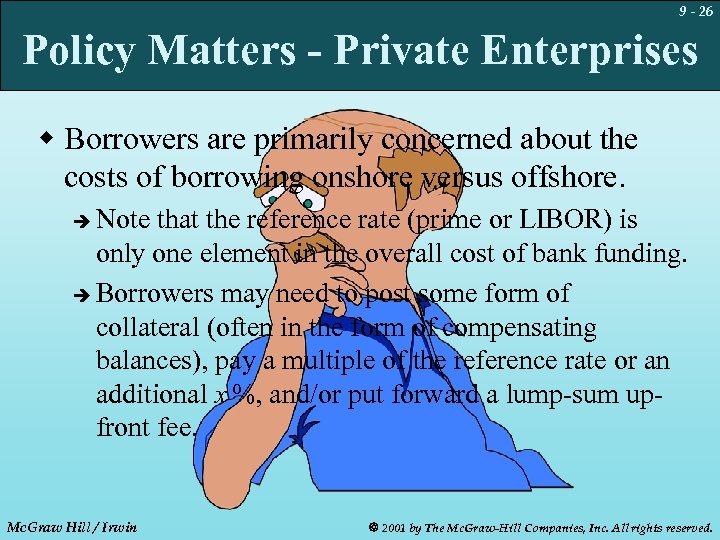 9 - 26 Policy Matters - Private Enterprises w Borrowers are primarily concerned about